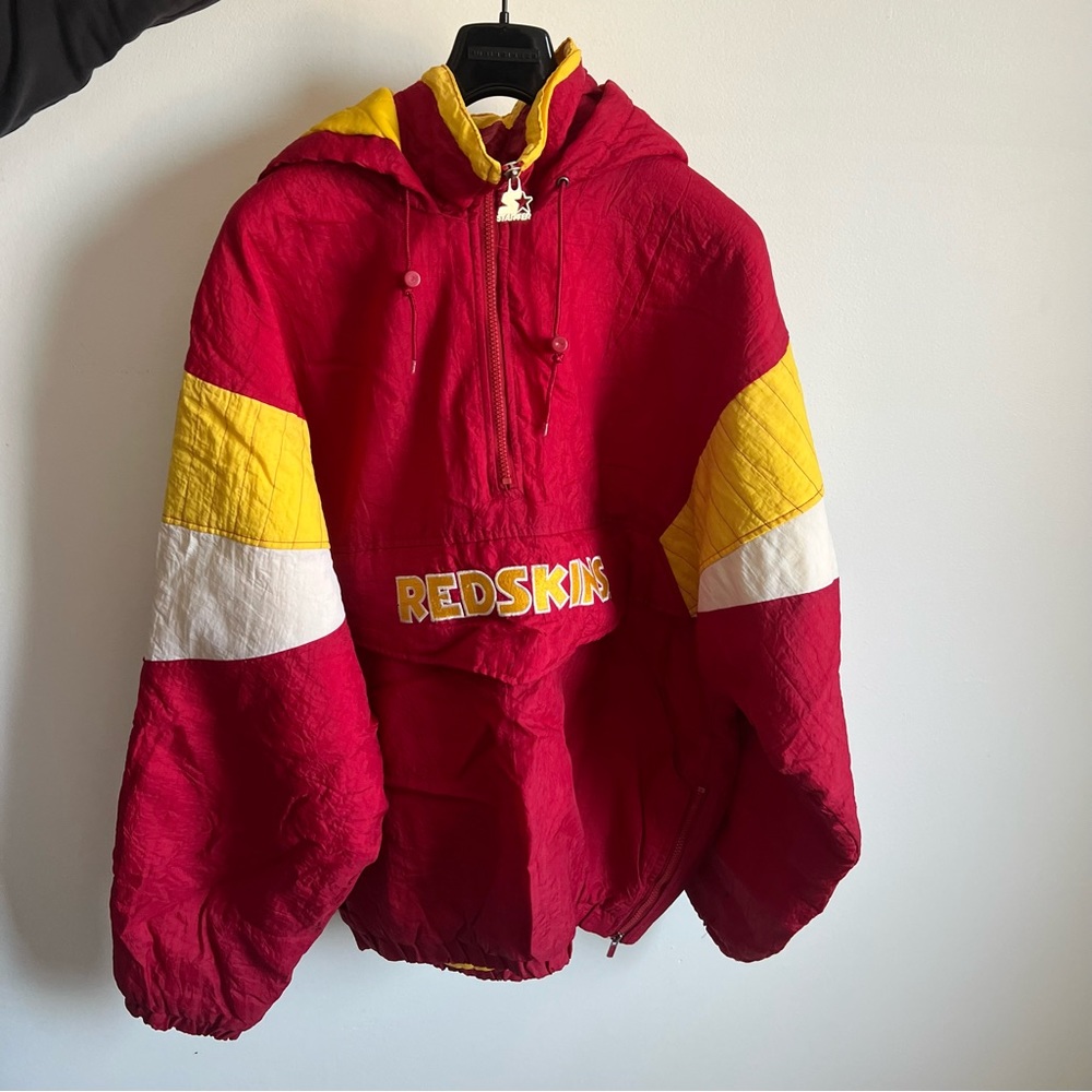 VINTAGE 1990s Washington Redskins Starter NFL Pullover Windbreaker Jacket - XL